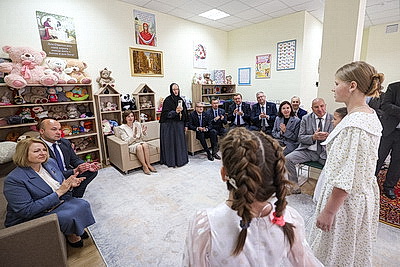 Кочанова посетила воспитанников детского дома семейного типа в Гродно