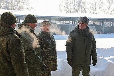 Проверка ВС по поручению Президента продолжается в одной из частей 72-го учебного центра