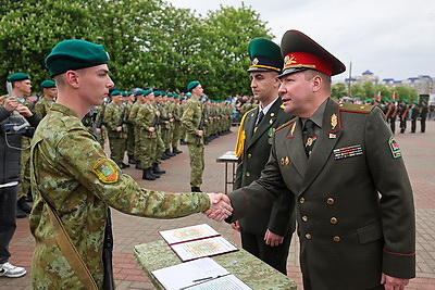 Пограничники в Гродно приняли военную присягу