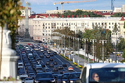 В Минске открыли движение по обновленному мосту через Свислочь