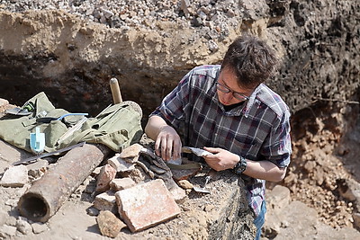 Фундамент церкви XII века обнаружили на территории Нового замка в Гродно