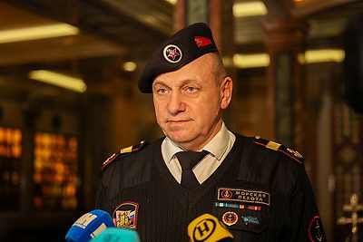 В крипту Всехсвятского храма заложили капсулы с землей и водой с мест гибели белорусов