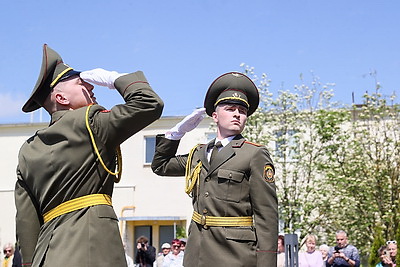 В Барановичах почтили память летчиков-героев Андрея Ничипорчика и Никиты Куконенко