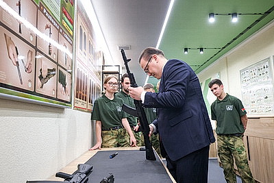 Центр военно-патриотического воспитания открыли в МИТСО