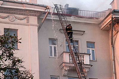 МЧС: пожар на ул.Ленина в Минске ликвидирован, никто не пострадал