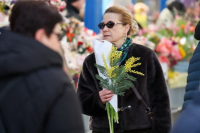 Атмосфера на улицах белорусских городов в преддверии 8 Марта