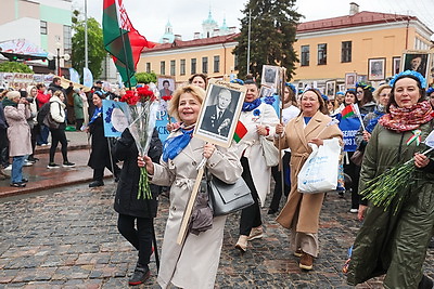 Празднование Дня Победы в Гродно