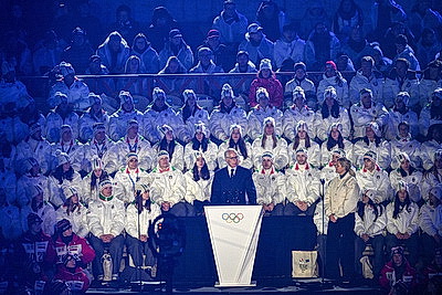 Античный амфитеатр Вероны принял церемонию закрытия зимних Олимпийских игр