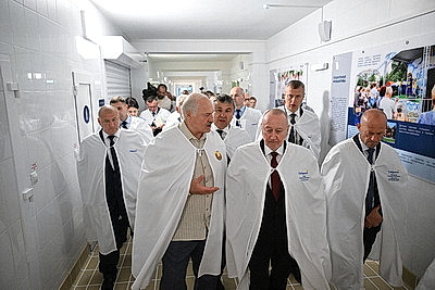 Лукашенко посещает Березовский район