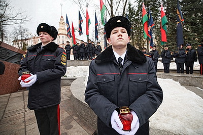 В Минске почтили память погибших при исполнении служебного долга сотрудников милиции