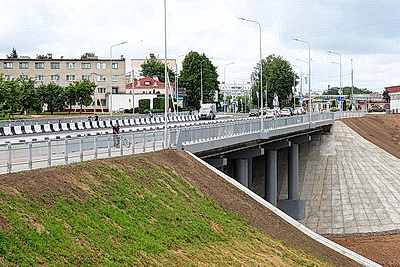 В Полоцке открыли движение по мосту через реку Полота после реконструкции