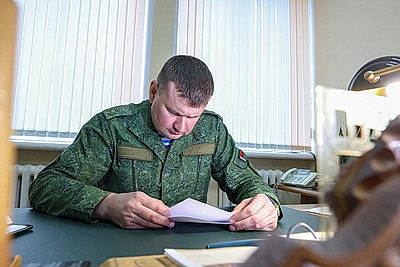Одно из подразделений 38-й бригады приведено в готовность во время проверки ВС