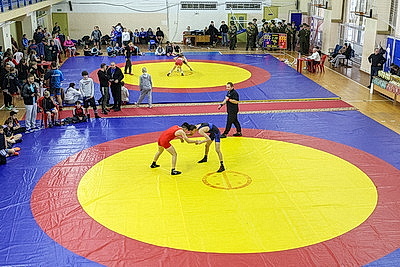 Более 200 юных спортсменов состязаются в республиканском турнире по вольной борьбе в Витебске