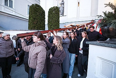 Крестный ход накануне католического Вербного воскресенья прошел в Гродно