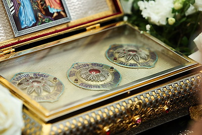 Частица Пояса Пресвятой Богородицы доставлена в Свято-Духов кафедральный собор в Минске