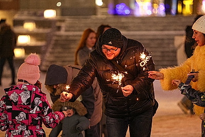 Ярко и празднично Беларусь встретила 2026-й