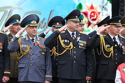 Парад военной техники, памятные акции: 9 Мая в Гомеле