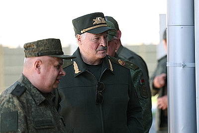 Лукашенко принял участие в совместной с Россией тренировке ядерных сил