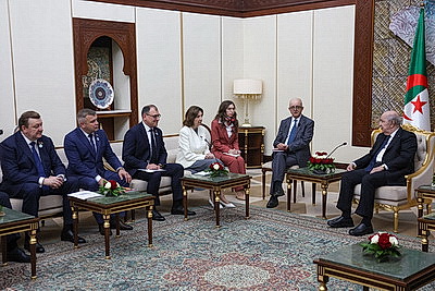 Встреча председателя Совета Республики и президента Алжира