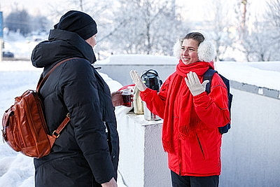 Мобильные пункты обогрева Красного Креста работают в Минске