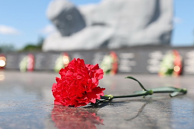 Участники автопробега \"Города-герои - города Героев: Дорогами народных ополченцев\" возложили цветы в Брестской крепости