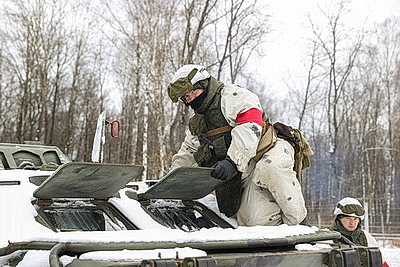 Соединение сил спецопераций в Бресте приведено в повышенную готовность во время проверки ВС