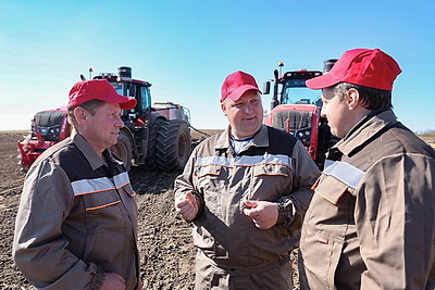 На полях Витебского района идет сев яровых культур