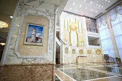 Представители предприятий-резидентов и сотрудники администрации СЭЗ \"Минск\" посетили Дворец Независимости