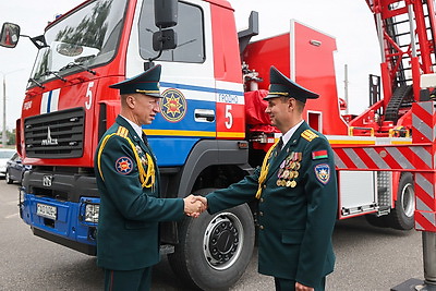 В распоряжение гродненских спасателей поступила 52-метровая автолестница