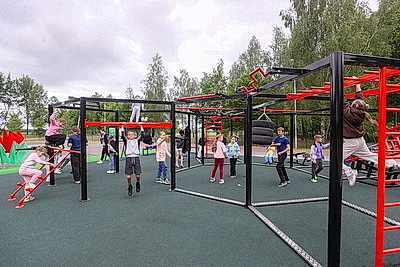 Многофункциональную спортплощадку открыли в Малорите