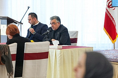 Пресс-конференция посла Ирана в Беларуси началась с видеокадров о разрушении страны в результате нападения