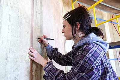 Студенты БГАИ участвуют в реставрации монументальной живописи дворцово-паркового комплекса \"Вялікі Свяцк Валовічаў\"