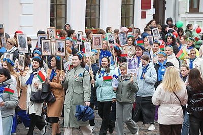 Празднование Дня Победы в Гродно