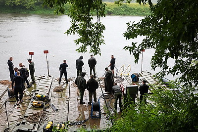 Более 50 военных водолазов принимают участие в сборах в Могилевском районе