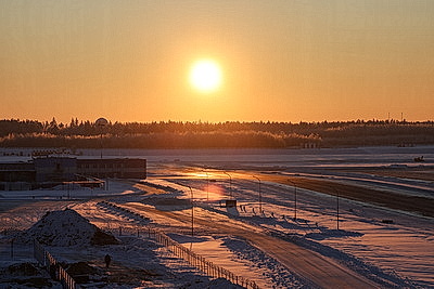 Национальный аэропорт Минск впервые провел зимнюю споттинг-сессию для фотографов