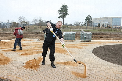 \"Минск - молодежная столица Беларуси 2026\": трудовая акция на строительстве Национального исторического музея