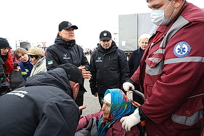Три самолета с жителями Алешек прибыли в Беларусь