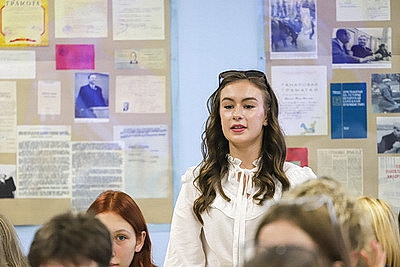 \"Журфак - это большая и ценная школа\". Мохор встретился со студентами БГУ