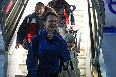 Первый после возобновления авиасообщения рейс \"Белавиа\" из Израиля встретили в Минске