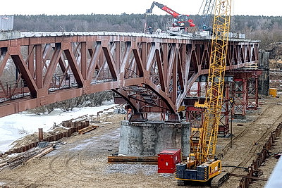 В Речицком районе приступили к реконструкции автомобильного моста через Днепр