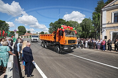 Мост через реку открыли после реконструкции в историческом центре Гродно