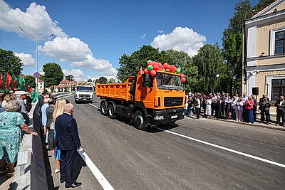 Мост через реку открыли после реконструкции в историческом центре Гродно