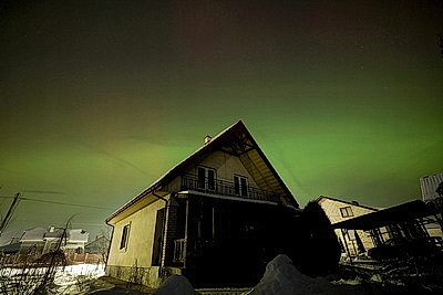 Полярное сияние в окрестностях Гродно