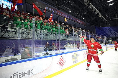 Хоккейная команда Президента победила сборную Гомельской области в матче РХЛ