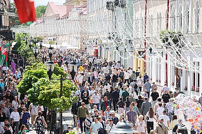 Национальные подворья ярко представлены на фестивале культур в Гродно