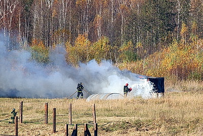 На полигоне Лосвидо прошел заключительный этап учения с миротворческими силами ОДКБ \"Нерушимое братство - 2026\"