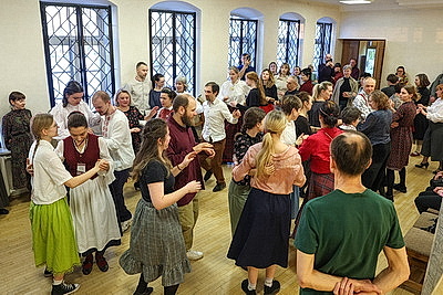 Вечер традиционных танцев состоялся в музее истории белорусской литературы в Минске