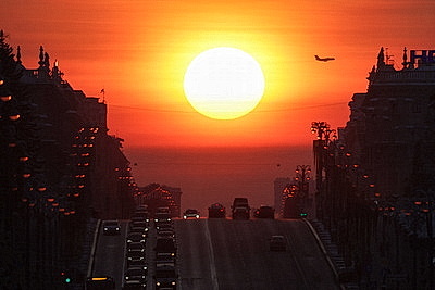 Солнечный январский день в Минске