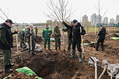 Республиканский субботник: депутаты Палаты представителей благоустроили столичный парк