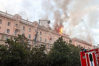 МЧС: пожар на ул.Ленина в Минске ликвидирован, никто не пострадал